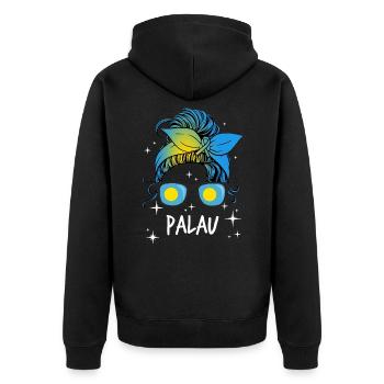 Palau - Veste à capuche bio Premium Unisexe - noir - Dos - Nico (187cm)