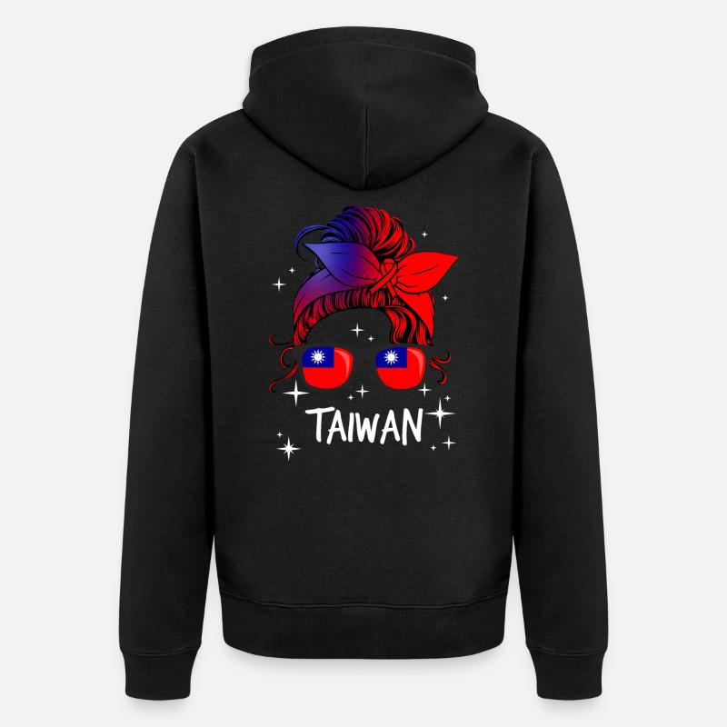 Taïwan - Veste à capuche bio Premium Unisexe - noir