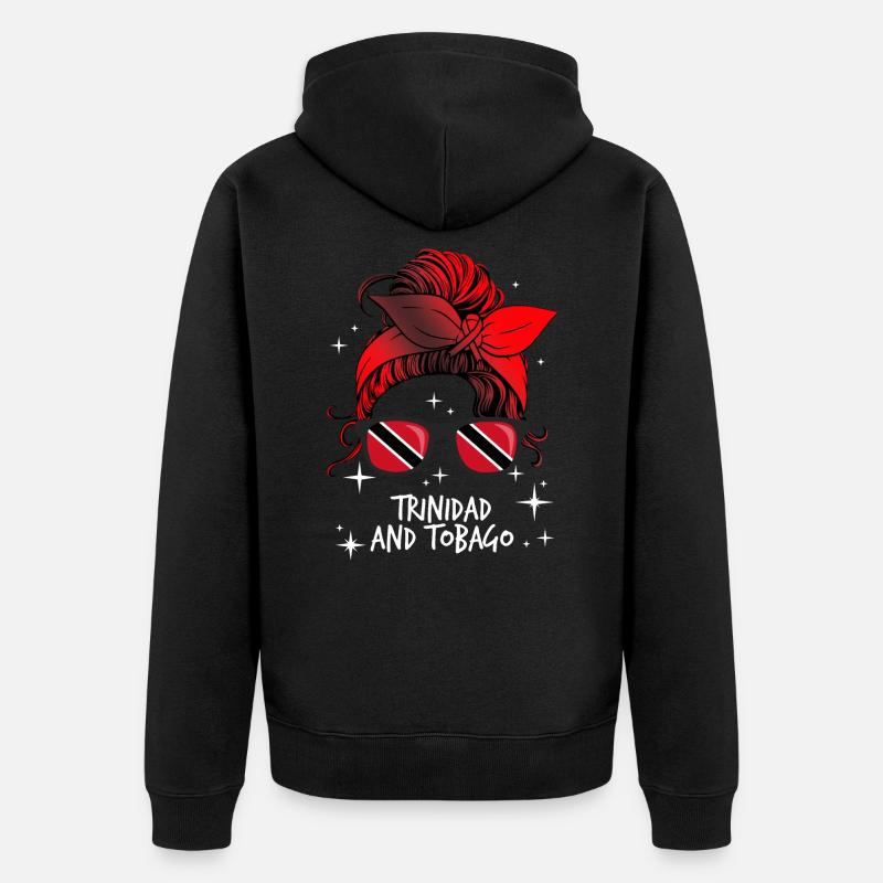 Trinité et Tobago - Veste à capuche bio Premium Unisexe - noir