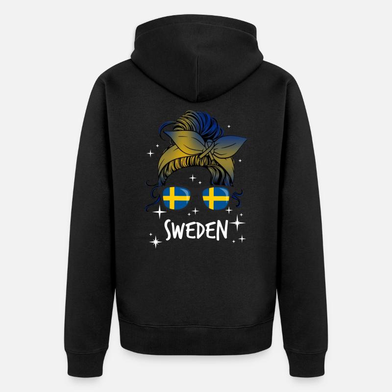 Suède - Veste à capuche bio Premium Unisexe - noir