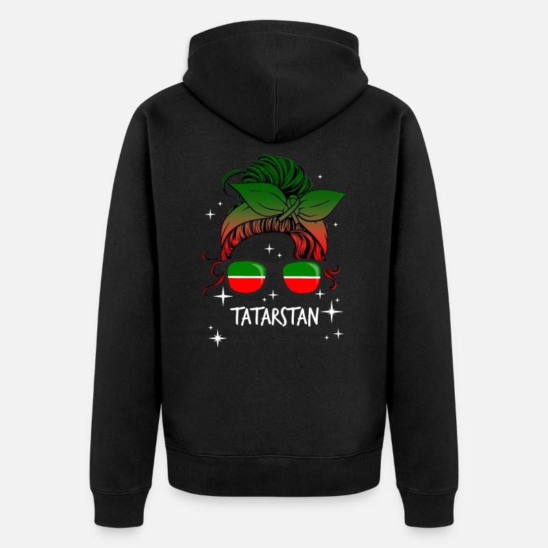 Tatarstan - Veste à capuche bio Premium Unisexe - noir