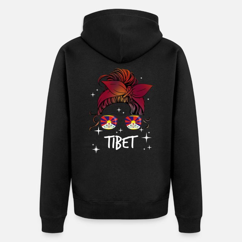 Tibet - Veste à capuche bio Premium Unisexe - noir