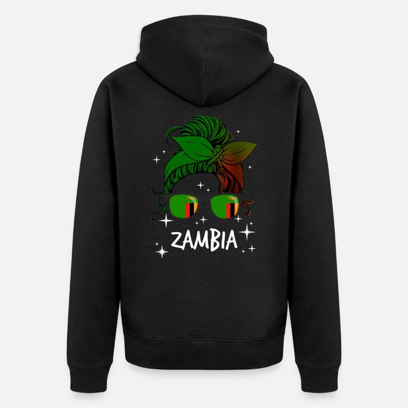 Zambie - Veste à capuche bio Premium Unisexe - noir