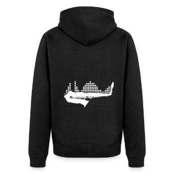 Saxophone - Veste à capuche bio Premium Unisexe - noir - Dos - Nico (187cm)