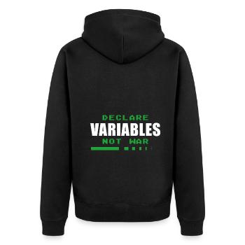 Programmeur Geek Programmeur Programmeur Informatique Codeur L - Veste à capuche bio Premium Unisexe - noir - Dos - Nico (187cm)
