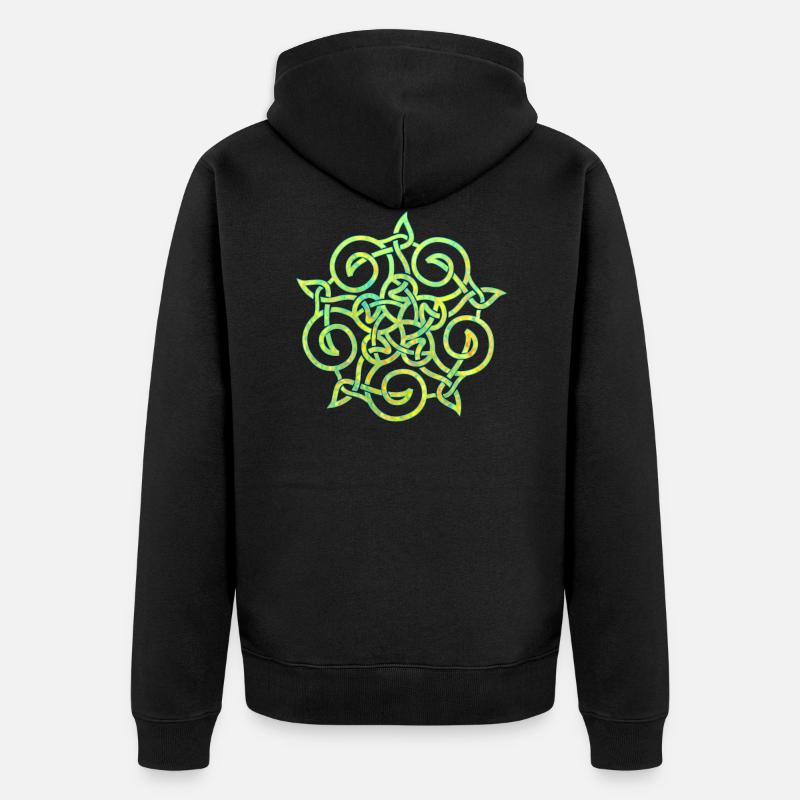 keltischer knoten 20 e 34 - Veste à capuche bio Premium Unisexe - noir