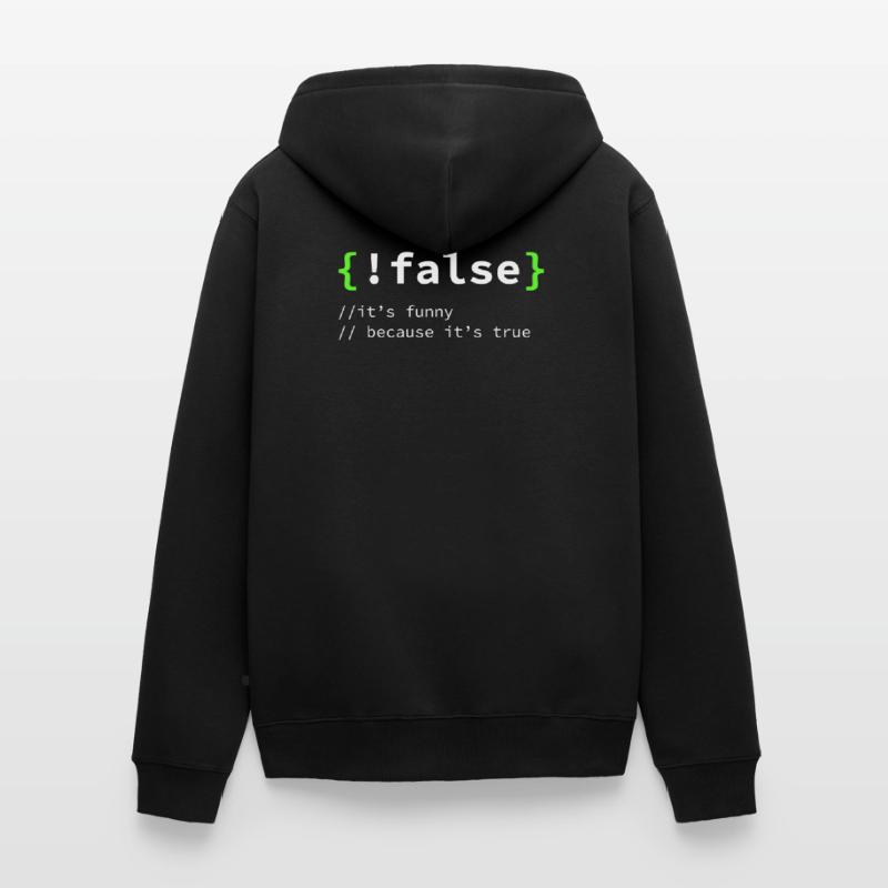 Programmer Developer IT Gift Nerd Geek Unisex Premium Organic Zip Hoodie