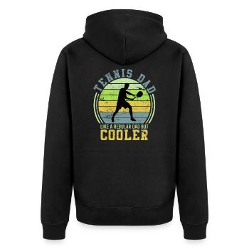 Tennis papa comme un papa normal juste cadeau cool - Veste à capuche bio Premium Unisexe - noir - Dos - Nico (187cm)