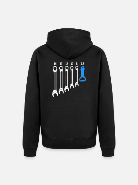 Mécanicien automobile Bouders - Veste à capuche bio Premium Unisexe - noir