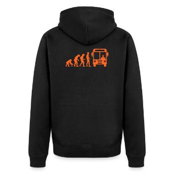 Bus chauffeur de bus chauffeur de bus cadeau singe homme - Veste à capuche bio Premium Unisexe - noir - Dos - Nico (187cm)