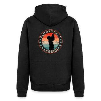 Jeu à boire amusant Flunkyball Légende Vintage - Veste à capuche bio Premium Unisexe - noir - Dos - Nico (187cm)