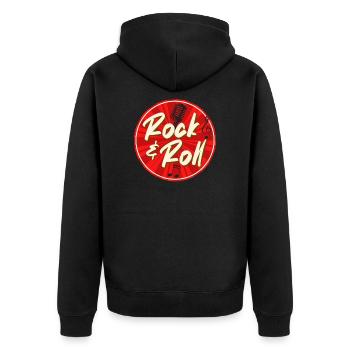 Rock and Roll Rockmusik Heavy Metal Gitarre - Veste à capuche bio Premium Unisexe - noir - Dos - Nico (187cm)