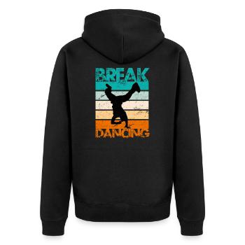Hip Hop Urban Dance Breakdancer Street Art Dancing - Veste à capuche bio Premium Unisexe - noir - Dos - Nico (187cm)