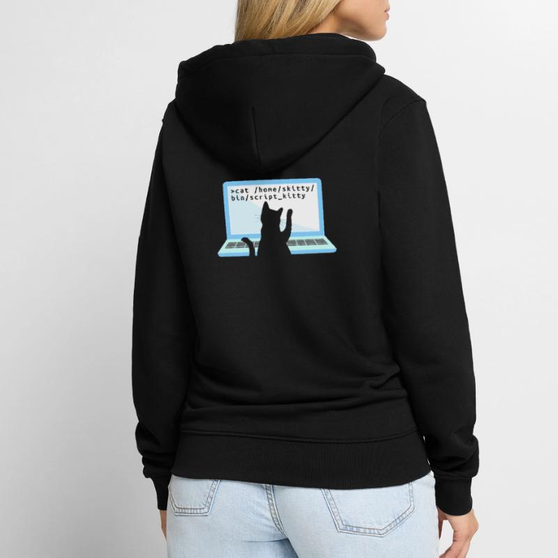Chat comme codeur codeur propriétaire de chat Veste à capuche bio Premium Unisexe