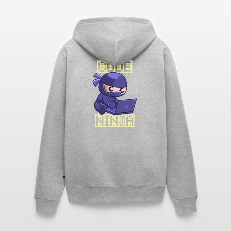 Code Ninja Coder Software Developer Programmer Unisex Premium Organic Zip Hoodie