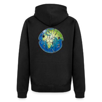 Conservation de la nature Protection de l’environnement Sauver la planète Environnement - Veste à capuche bio Premium Unisexe - noir - Dos - Nico (187cm)