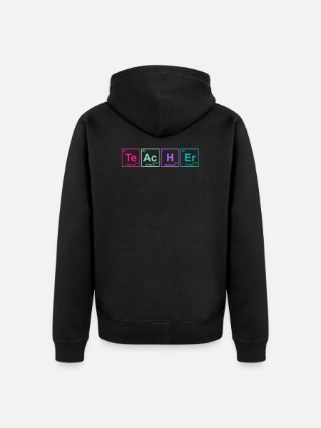 Profs de chimie - Veste à capuche bio Premium Unisexe - noir