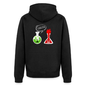 Chimie Laboranten blague Surréagence Laboratoire - Veste à capuche bio Premium Unisexe - noir - Dos - Nico (187cm)