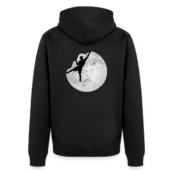 Sports d’escalade Escalade Bouldern Pleine Lune Escalade - Veste à capuche bio Premium Unisexe - noir - Dos - Nico (187cm)