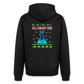 Oh Chimiste Tree Chimie Étudiant Chimiste - Veste à capuche bio Premium Unisexe - noir - Dos - Nico (187cm)
