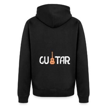 Guitare - Veste à capuche bio Premium Unisexe - noir - Dos - Nico (187cm)