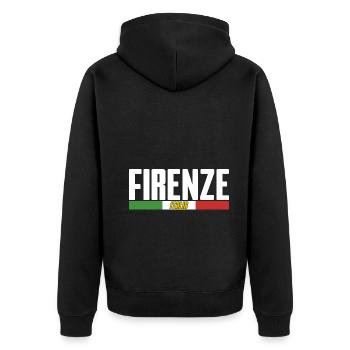italia firenze - Veste à capuche bio Premium Unisexe - noir - Dos - Nico (187cm)