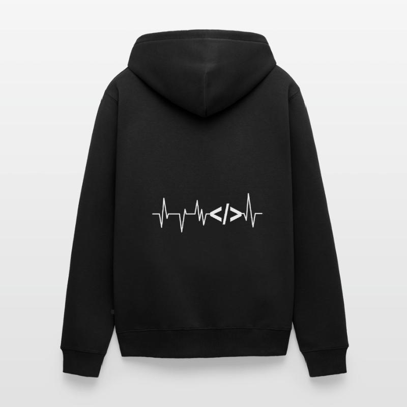 Programmierer Geek Computer Programmierung Coder L Unisex Premium Bio Zip Hoodie