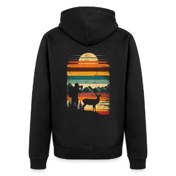 Photography Nature Photography SLR Camera - Unisex Premium Organic Zip Hoodie - black - Back - Nico (187cm)