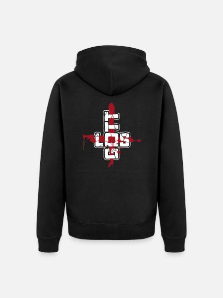 gottlos - Unisex Premium Bio Zip Hoodie - Schwarz