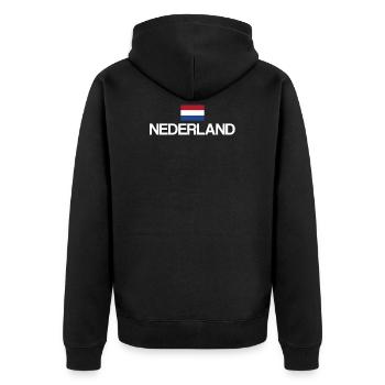 Nederland | Pays-Bas, Hollande, Néerlandais - Veste à capuche bio Premium Unisexe - noir - Dos - Nico (187cm)
