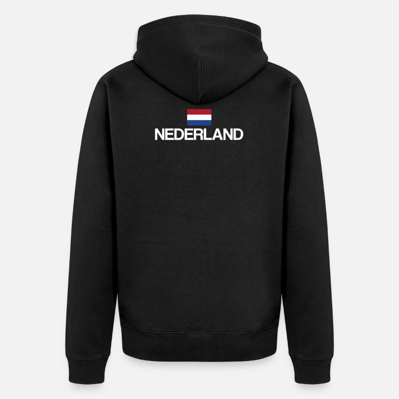 Nederland | Pays-Bas, Hollande, Néerlandais - Veste à capuche bio Premium Unisexe - noir
