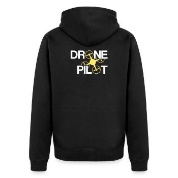 Pilote de drone | Drone pilot drone drone race - Veste à capuche bio Premium Unisexe - noir - Dos - Nico (187cm)