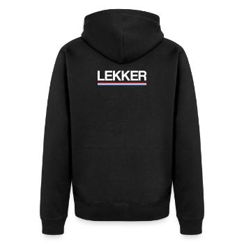 Lekker drapeau Pays-Bas Hollande néerlandaise - Veste à capuche bio Premium Unisexe - noir - Dos - Nico (187cm)
