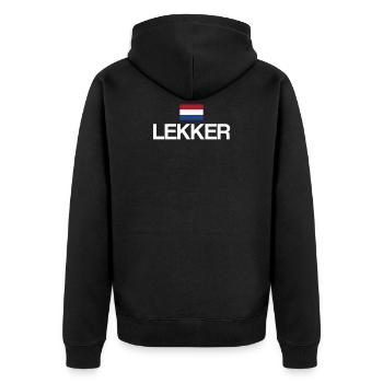 Lekker drapeau Pays-Bas Hollande néerlandaise - Veste à capuche bio Premium Unisexe - noir - Dos - Nico (187cm)