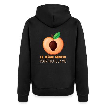 EVG Marié Futur - Veste à capuche bio Premium Unisexe - noir - Dos - Nico (187cm)