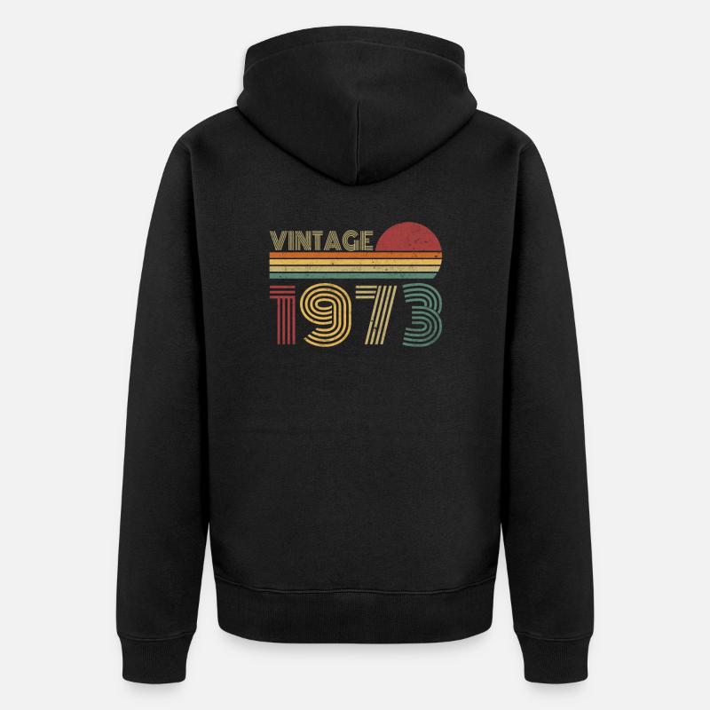Millésime 1973 - Veste à capuche bio Premium Unisexe - noir