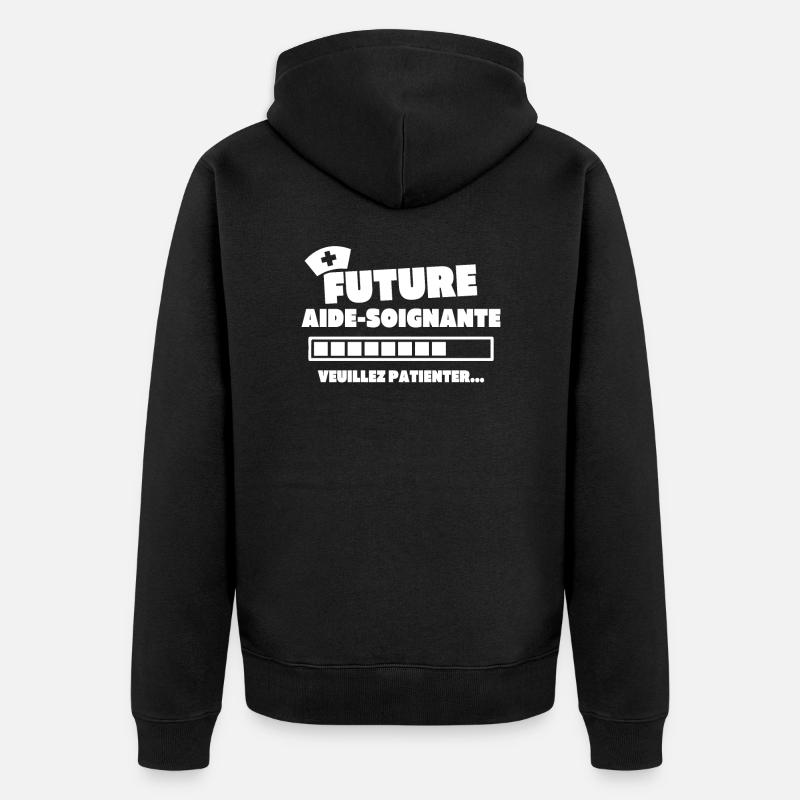 Future aide soignante - Veste à capuche bio Premium Unisexe - noir
