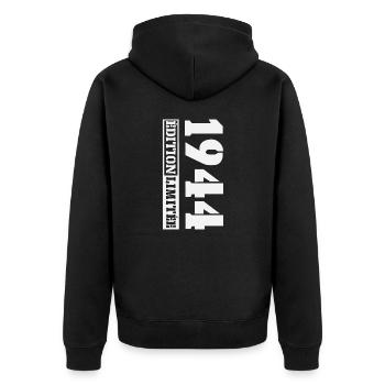 1944 Édition Limitée Humour Anniversaire 80 Ans - Veste à capuche bio Premium Unisexe - noir - Dos - Nico (187cm)