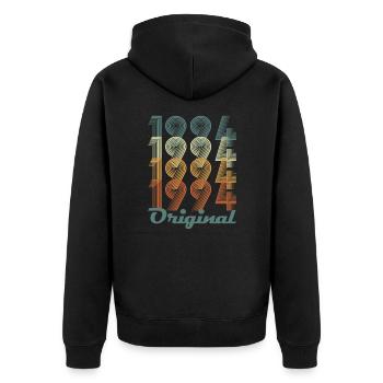 Original 1994 Vintage Cadeau Anniversaire - Veste à capuche bio Premium Unisexe - noir - Dos - Nico (187cm)