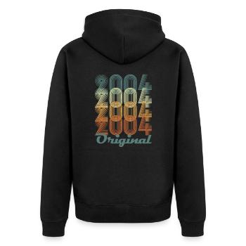 Original 2004 Vintage Cadeau Anniversaire - Veste à capuche bio Premium Unisexe - noir - Dos - Nico (187cm)
