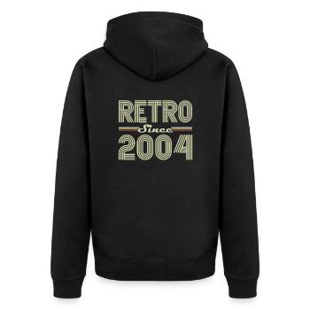 Rétro Depuis 2004 Vintage Cadeau d Anniversaire - Veste à capuche bio Premium Unisexe - noir - Dos - Nico (187cm)