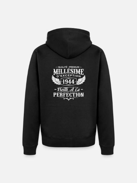 Millésime 1944 - Veste à capuche bio Premium Unisexe - noir