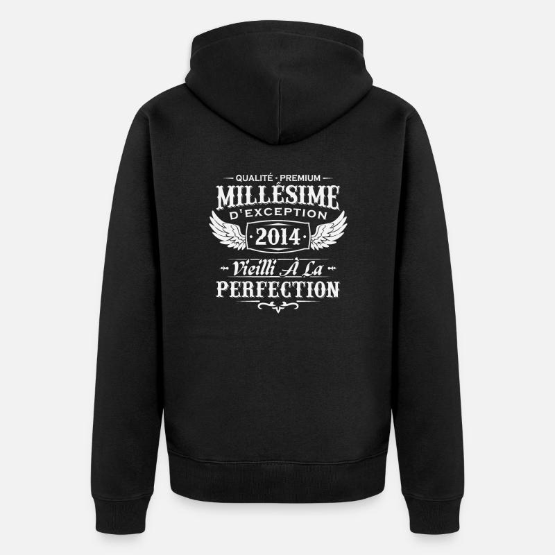 Millésime 2014 - Veste à capuche bio Premium Unisexe - noir