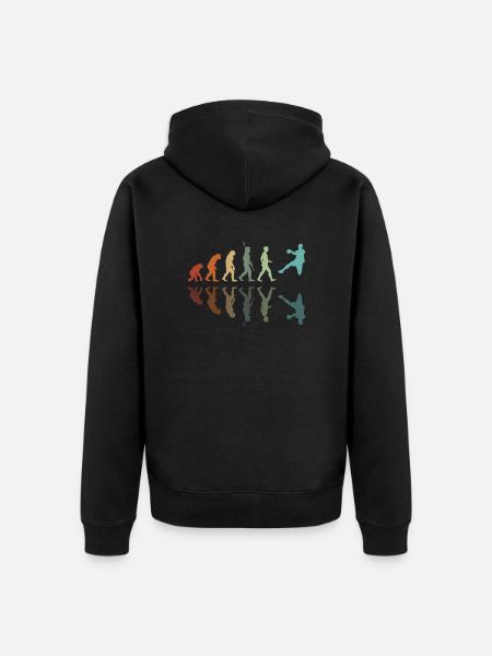 Handball Évolution - Veste à capuche bio Premium Unisexe - noir