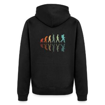 Développement de la randonnée pédestre - Veste à capuche bio Premium Unisexe - noir - Dos - Nico (187cm)