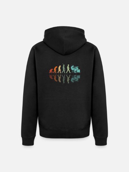 Drummer Development - Unisex Premium Organic Zip Hoodie - black