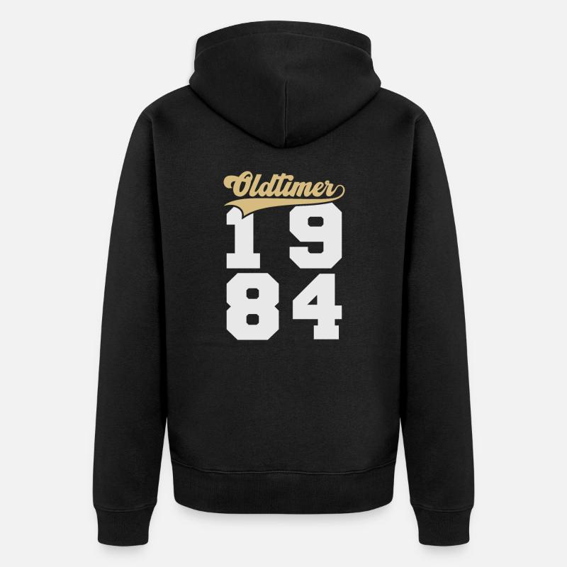 Oldtimer 1984 - Veste à capuche bio Premium Unisexe - noir