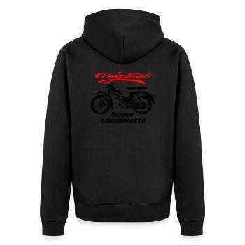 Zündapp Super Cobinette Cyclomoteur Culte - Veste à capuche bio Premium Unisexe - noir - Dos - Nico (187cm)