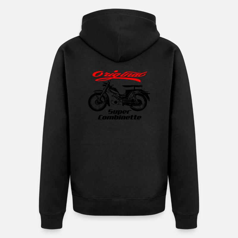 Zündapp Super Cobinette Cyclomoteur Culte - Veste à capuche bio Premium Unisexe - noir
