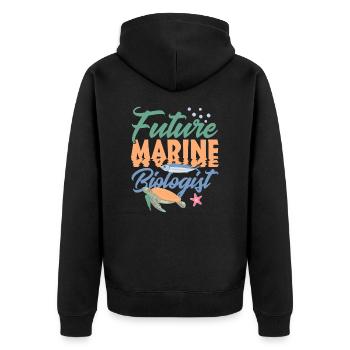 Futur biologiste marin Biologie marine Amour de la mer - Veste à capuche bio Premium Unisexe - noir - Dos - Nico (187cm)